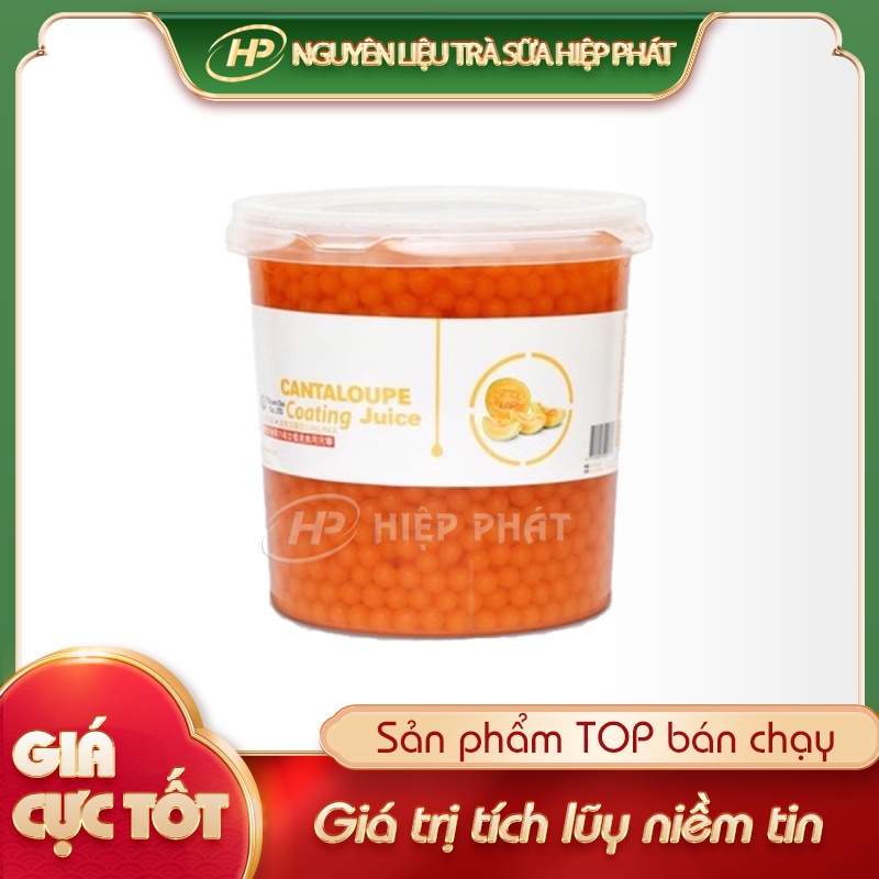 Hạt thủy tinh dưa lưới ĐÀI LOAN  - [CHUA NGỌT] - 3.2Kg - SP010239 - Nguyên liệu pha chế trà sữa HIỆP PHÁT