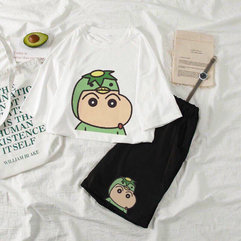 Đồ bộ hoạt hình ❤️ Bộ mặc nhà form rộng Unisex SHIN ĐỒ NGỦ Freesize dành cho nam nữ Molly | BigBuy360 - bigbuy360.vn