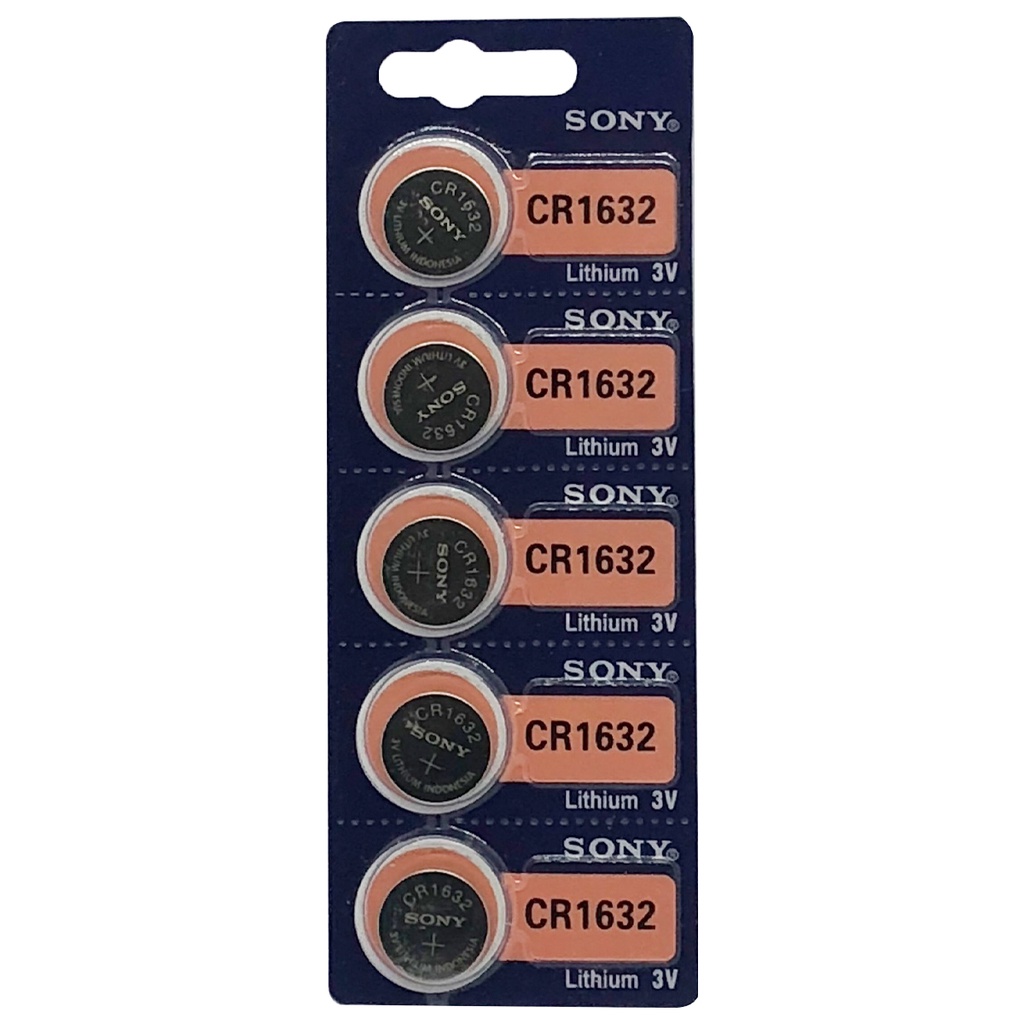 Pin Cúc áo Sony Lithium 3V CR1220, CR1616, CR1620, CR1632 - Vỉ 5 viên