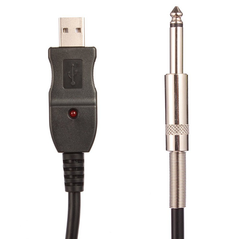 Dây cáp 3m chuyển đổi giao diện jack 6.5mm cổng nối USB cho đàn guitar