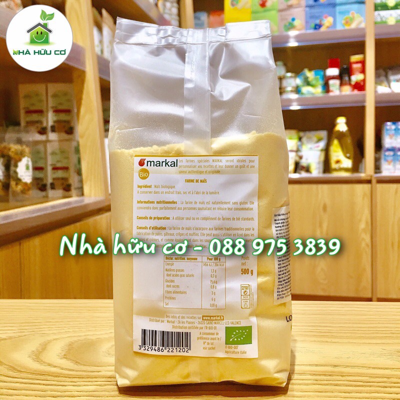 BỘT BẮP hữu cơ hạt mịn MARKAL 500g/200g/100g- Date: 13/9/2024 - Nhà Hữu Cơ
