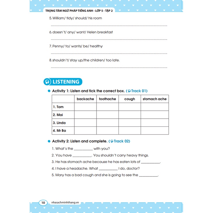 Sách - The langmaster - Trọng tâm ngữ pháp tiếng Anh lớp 5 tập 2 (tái bản 1 2020)