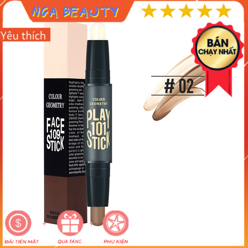 [SALE SỐC] TẶNG KÈM QUÀ (Hàng Mới Về) Thỏi Kem Bắt Sáng Tạo Khối chuẩn tỉ lệ mặt Che Khuyết Điểm hình thật