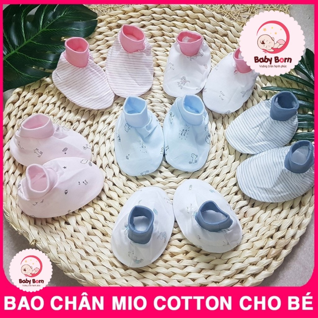 [MIO] Bao Chân Cho Bé Sơ Sinh, Bao Chân MioMio Sơ Sinh Chất Cotton - Mio Việt Nam