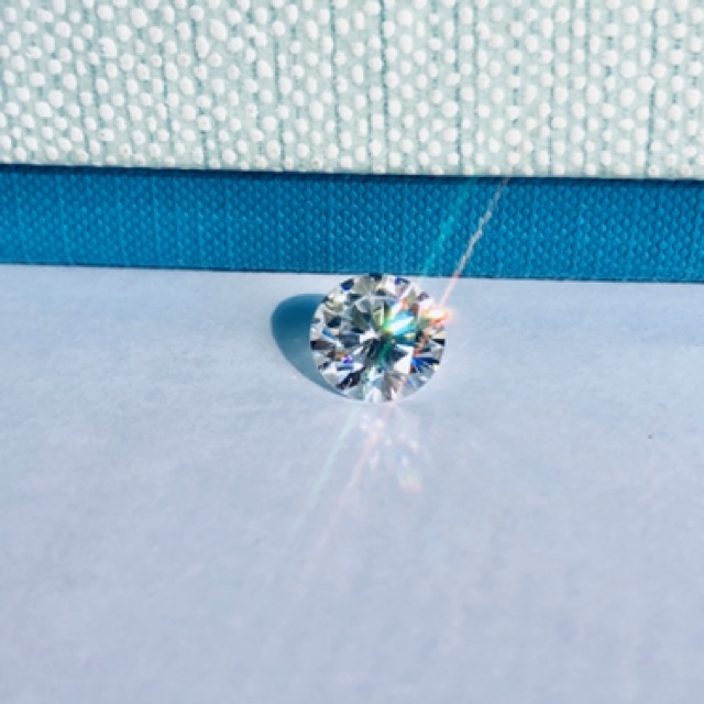 GIÁ XƯỞNG-Viên rời Moisanite 5,4 ly nước D VVS1 Ex kèm kiểm định