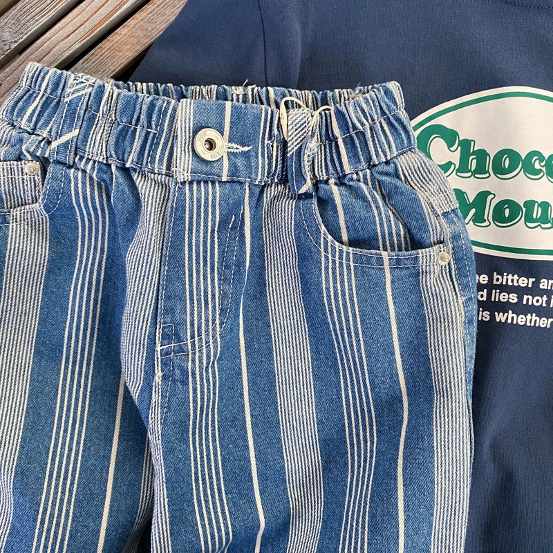 [Babycat] Hàng Có Sẵn Quần Jean Ngắn Phong Cách Nhật Hàn Nhật Bản Thời Trang Mùa Hè Kiểu Retro Dễ Phối Đồ Dành Cho Bé Trai 2022
