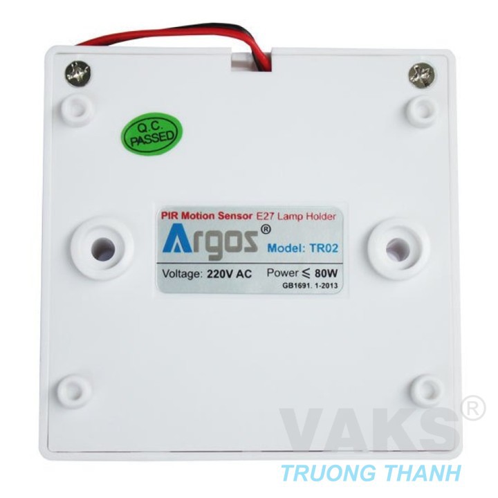 Bộ 10 đuôi đèn cảm biến hồng ngoại Argos TR02 - Đuôi vặn E27, 220V AC, 80W.