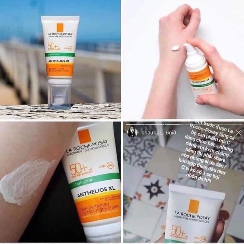Kem chống nắng không mùi La Roche Posay Anthelios Gel Cream SPF 50+ cho da dầu mụn - Hàng nội địa Úc