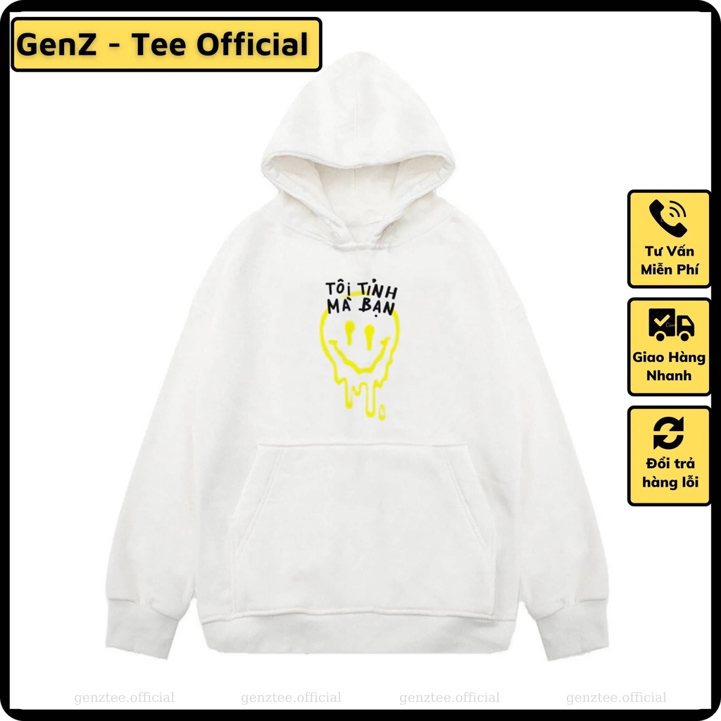 Áo Hoodie Nỉ Tôi Tỉnh Mà Bạn, Áo Nỉ Dày Dặn Phong Cách Trẻ Trung Form Rộng Nam Nữ Đủ Size