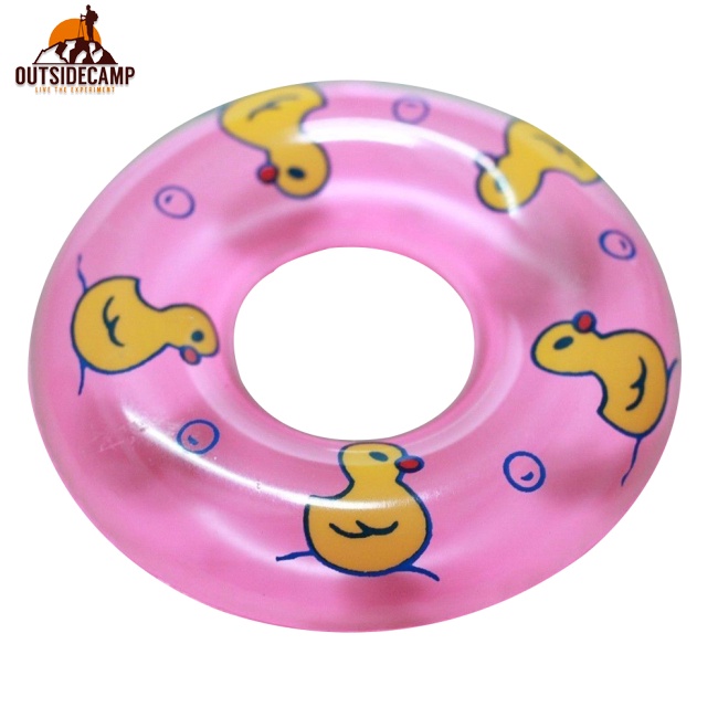 Bộ 2 Phao Bơi Tròn Bằng Nhựa Mini Màu Hồng Và Xanh Dương Dành Cho Bé