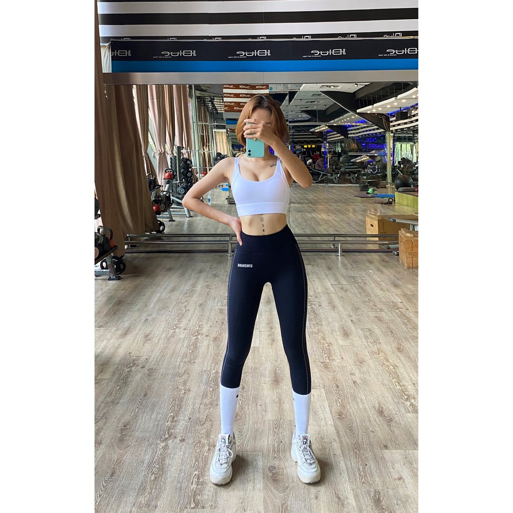 Quần dài cạp cao tập Gym, Yoga, Aerobic, chạy bộ nữ LightWeight
