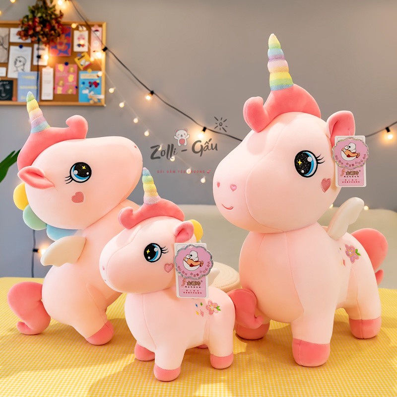 NEW Gấu bông kỳ lân cánh tiên Unicorn Gấu bông nhập khẩu cao cấp