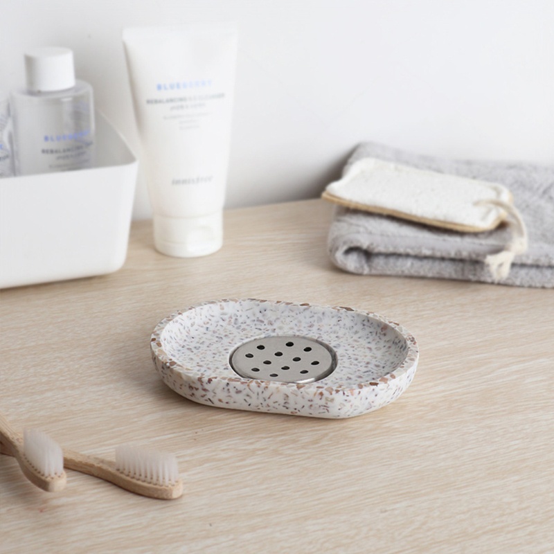 Khay Đựng Xà Phòng Họa Tiết Vân Đá Cẩm Thạch Cao Cấp