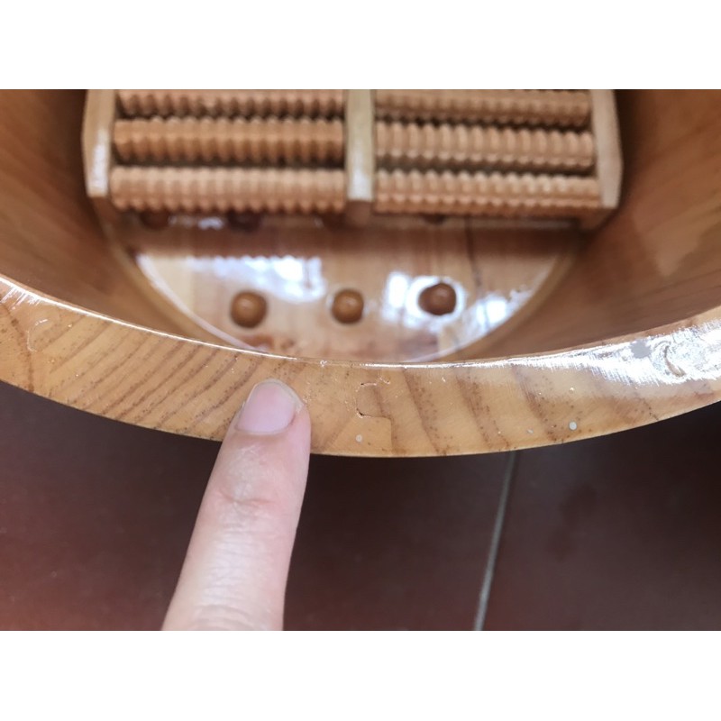 Chậu gỗ ngâm chân loại 1