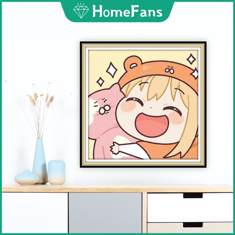 [HF] Himouto! Bộ Tranh Đính Đá 5D Tự Làm Hình Umaru-Chan 30x30cm / 40x40cm / 50x50cm