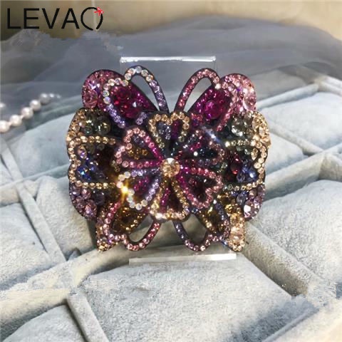 1 Kẹp Tóc Hình Hoa Đính Đá Thời Trang Sang Trọng Cho Nữ