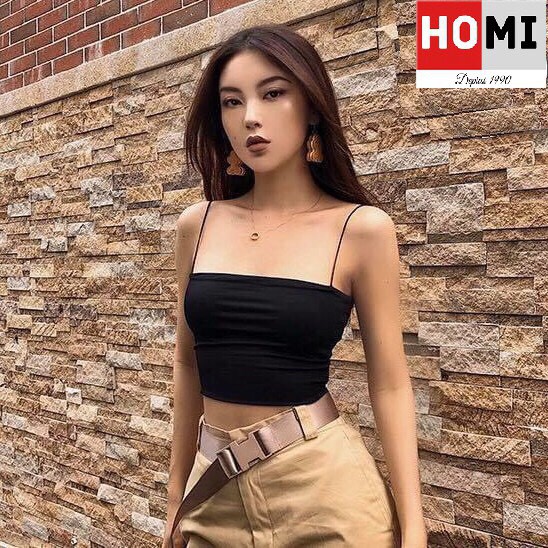 Áo 2 dây bún sợi mảnh co dãn 4 chiều dáng ôm phong cách cá tính/ Áo thun 2 dây crt bozip sexy thời trang nữ_kudoshop | BigBuy360 - bigbuy360.vn