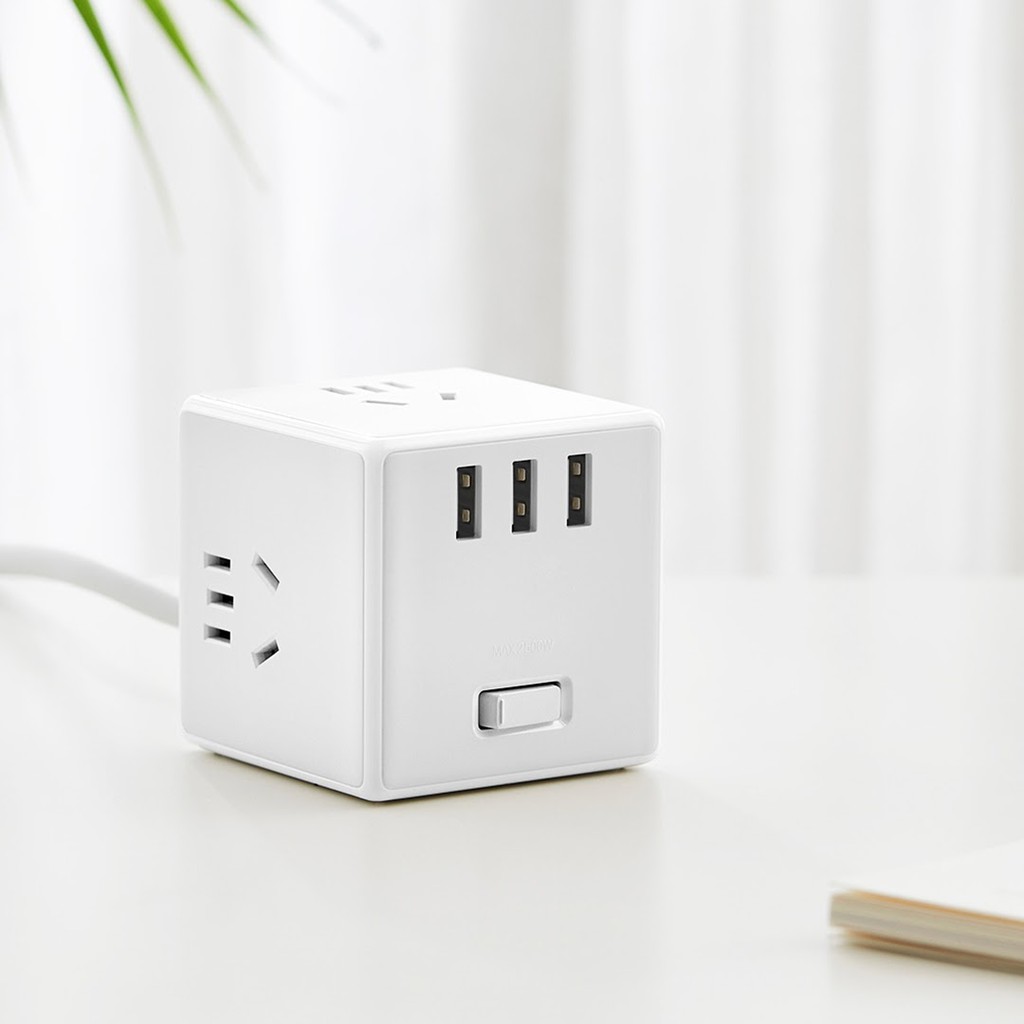 [Bảo hành 6 tháng] Ổ cắm điện Xiaomi Mijia Rubik’s Cube có cổng sạc USB