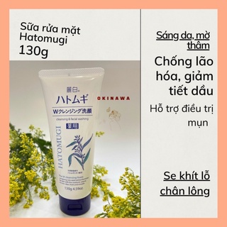 Sữa rửa mặt Hatomugi trắng da, mờ thâm 130g