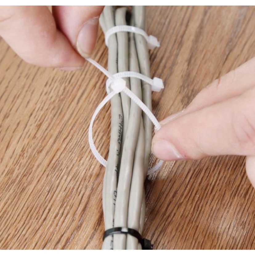Dây rút ,dây thít các cỡ :đen và trắng