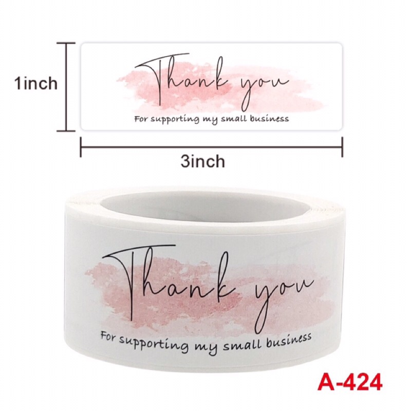 Cuộn 120 stick dán Thanh you vuông nhiều màu sắc