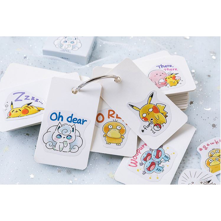 Bộ 45 Sticker Ngộ Nghĩnh dán trang trí E40