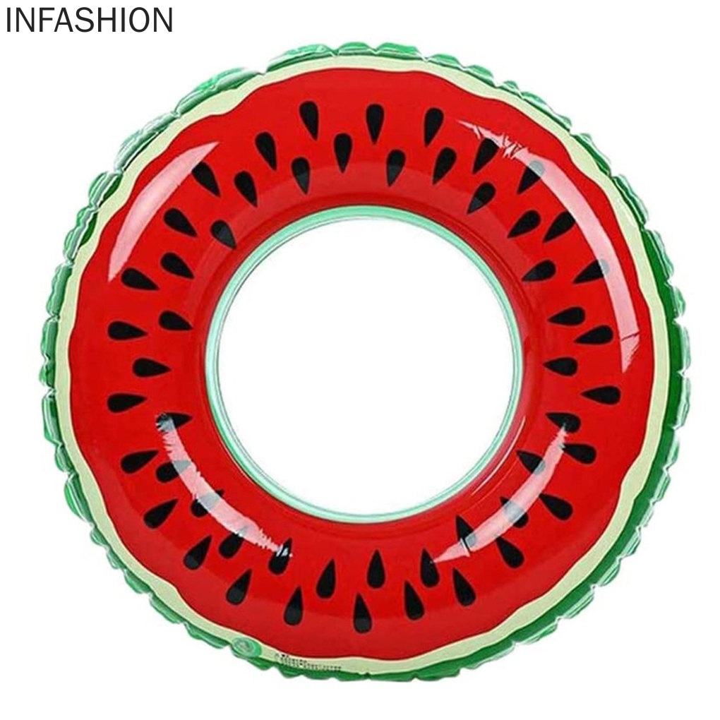 Phao bơi tròn PVC họa tiết quả dưa hấu kích thước 6/ 7/ 8 dành cho trẻ em và người lớn