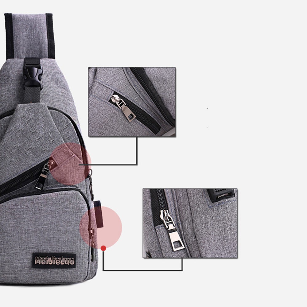 Túi đeo chéo trước ngực kèm theo dây cắm sạc USB | BigBuy360 - bigbuy360.vn