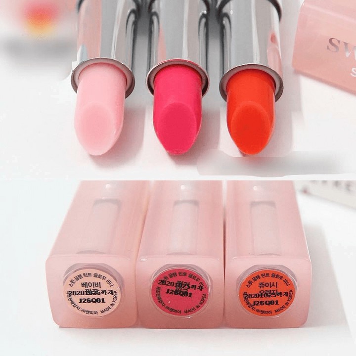 Set 3 cây son dưỡng Sweet Glam Tint Glow Mini Kit của Secret Key