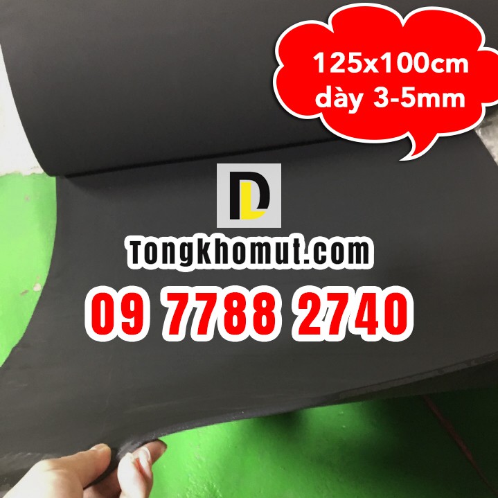 Cao Su Non tấm - kt 120x100cm dày 3-5mm - Lót Sàn Gỗ, Sàn Nhựa, Cách Âm, Chống Rung, Lót Bể Cá