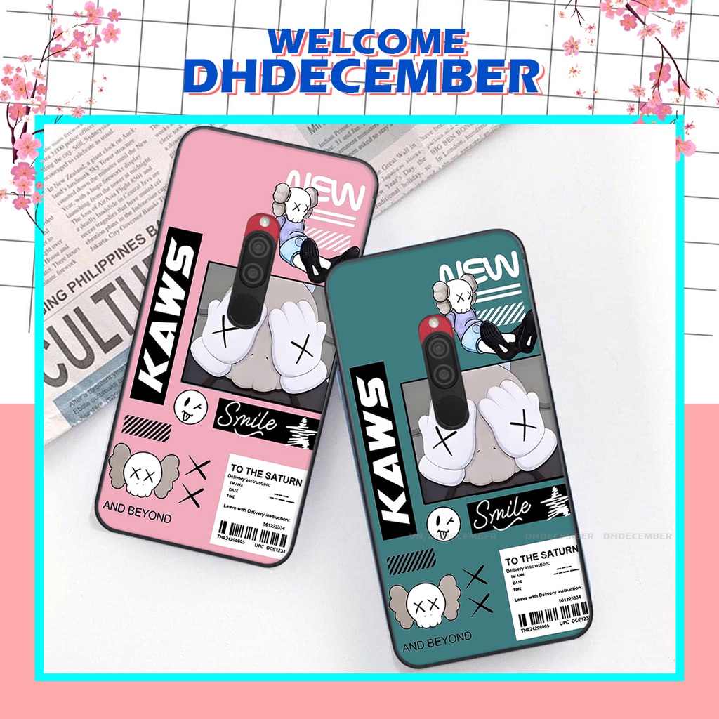 Ốp lưng Xiaomi REDMI 8 in hình gấu K@ws, gấu nâu, dor@emon RẺ- ĐẸP- BỀN