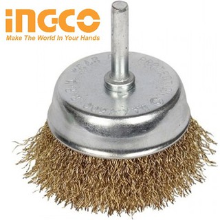 INGCO Bánh cước có cán 75mm Wire Cup Brush WB30751