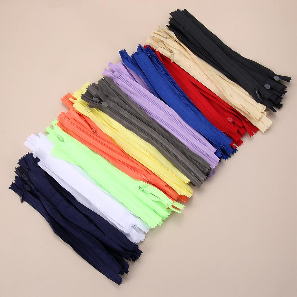 Set 10 Dây Khóa Kéo Nylon Tàng Hình 20cm May Vá Đa Ứng Dụng