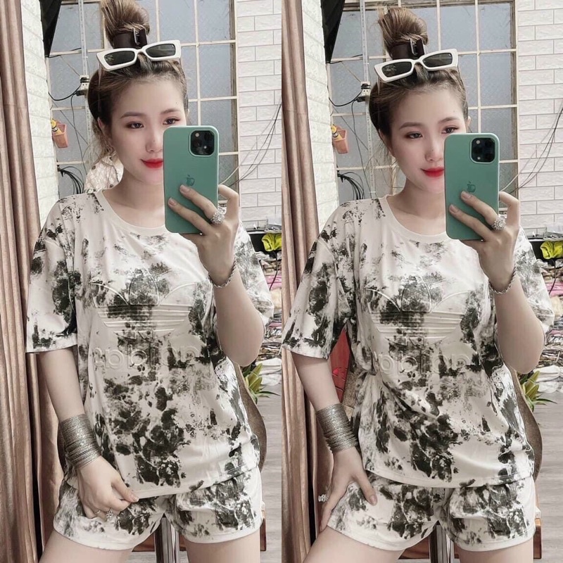 sét bộ đùi thun poly lạnh in 3D pha màu