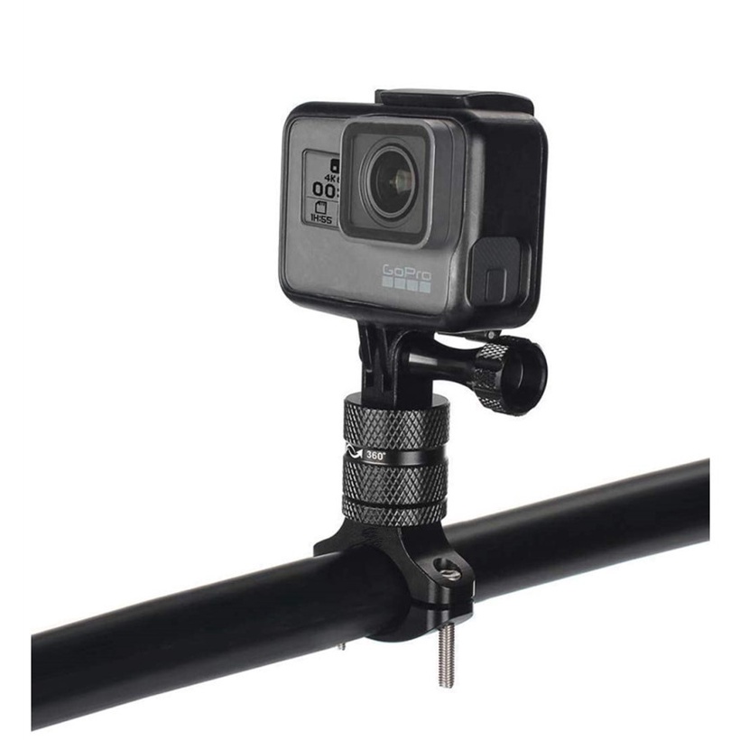 Giá Đỡ Nhôm Gắn Tay Lái Xe Đạp Xoay 360 Độ Cho Gopro Hero 9 8 7 6 5 Session AKASO Campark