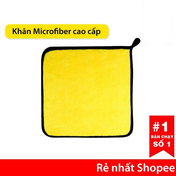 Khăn lau đa năng MICROFIBER 2 Lớp Cao Cấp | Siêu Thấm Hút | Lau Siêu Sạch!