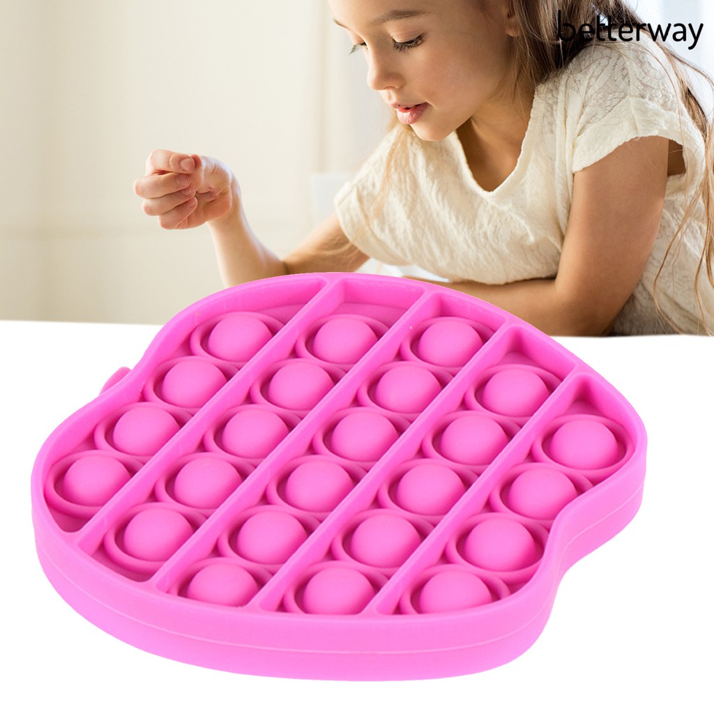 Đồ Chơi Bóp Nén Tạo Hình Quả Táo Bằng Silicone Sáng Tạo Cho Bé