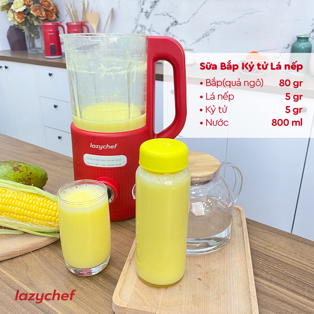 Máy Xay Nấu Sữa Hạt 9in1 LazyChef 1200ml Hàng Chính Hãng