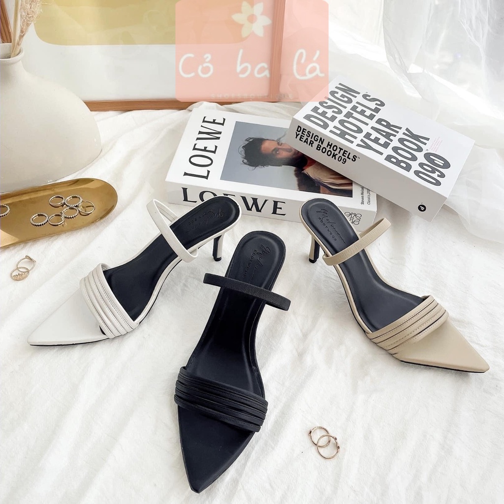 GUỐC NỮ CAO GÓT COBALA SHOES - GIÀY GÓT NHỌN QUAI MÃNH - GUỐC NỮ 9 PHÂN MŨI NHỌN - D22012600