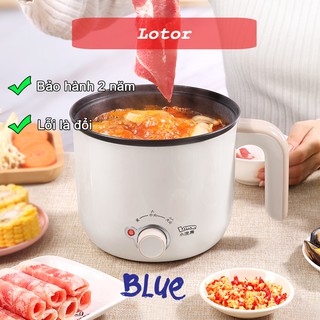 Nồi lẩu đa năng LOTOR, Nồi điện mini cao cấp dung tích 1.3 lít chống dính hiệu quả - bảo hành 6 tháng
