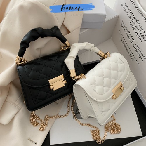 [Mã WAMT2405 giảm 10K đơn 0K] Túi Xách Nữ Đeo Chéo Thời Trang Thịnh Hành Hàn Quốc Mix Dây Xích Nhỏ Siêu Đẹp TX01 - HAMAN | BigBuy360 - bigbuy360.vn