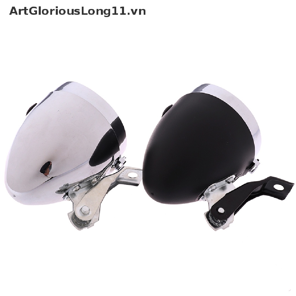 Đèn Pha LED 3 Bóng Gắn Phía Trước Xe Đạp Phong Cách Cổ Điển