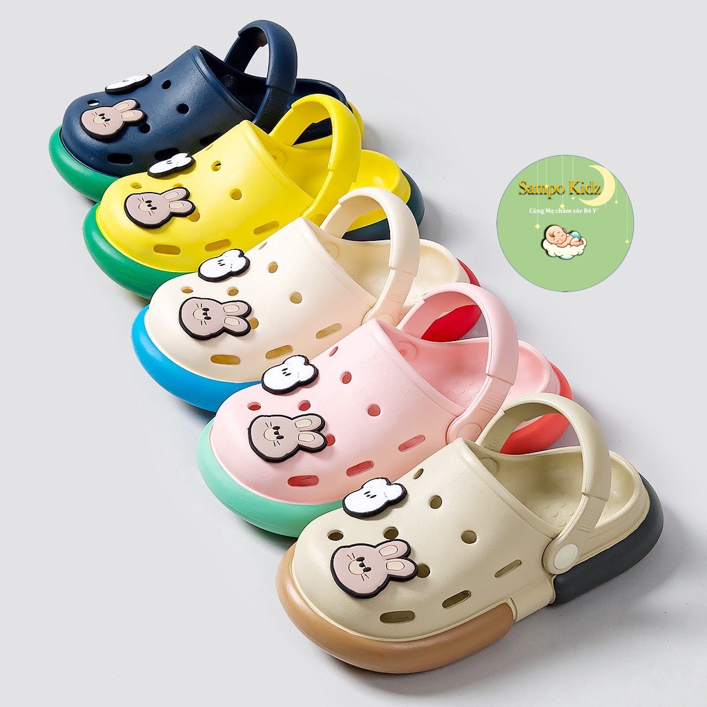Dép Cheerful Mario  BF-7702U  Quai Ngang Chống Trượt Họa Tiết Hoạt Hình Kiểu Cổ Điển Cho Bé _  Mẫu 3