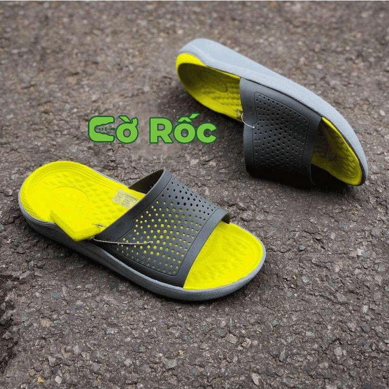 Dép lê cross literide quai ngang hàng xuất khẩu full box cho Nam Nữ đủ 8 màu, 8 size