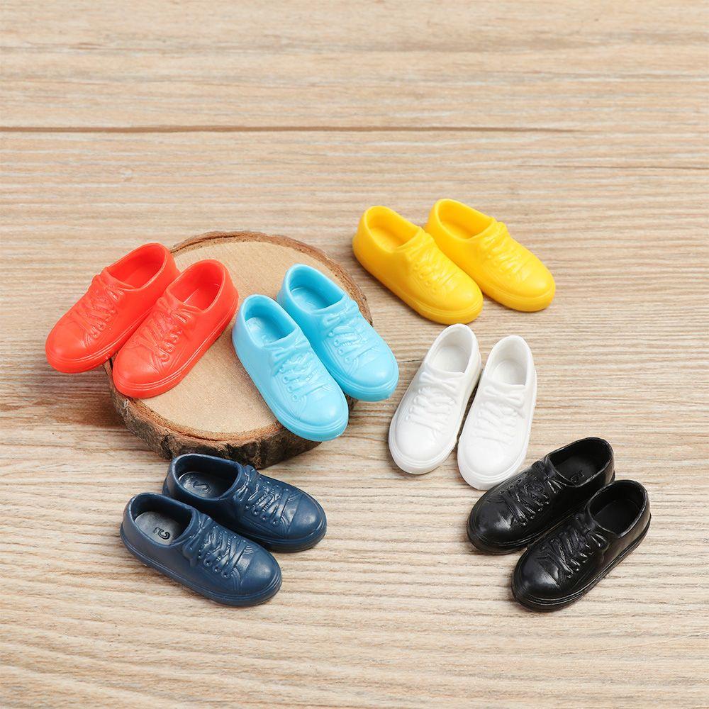 1 Đôi Giày Màu Cầu Vồng Cao 2CM Cho Búp Bê