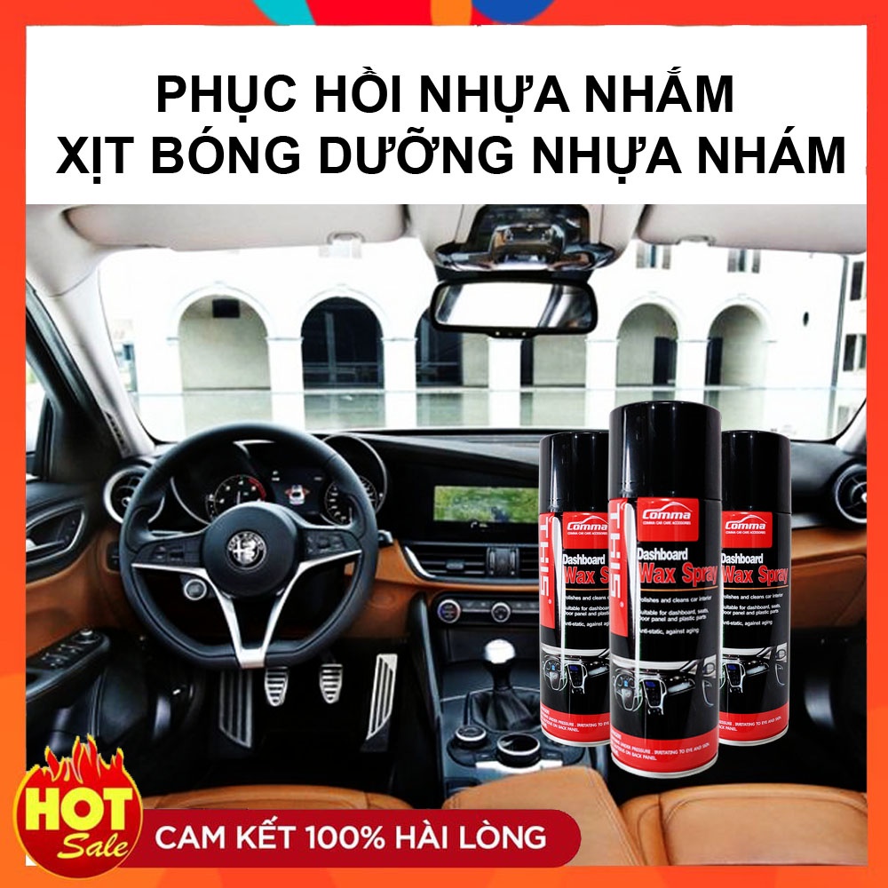 CHAI XỊT DƯỠNG NHỰA NHÁM, GHẾ DA Ô TÔ - PHỤC HỒI, CHỐNG LÃO HÓA LÀM MỚI ĐỒ DA , GỖ - THIS DURATY - DUNG TÍCH 450 ML