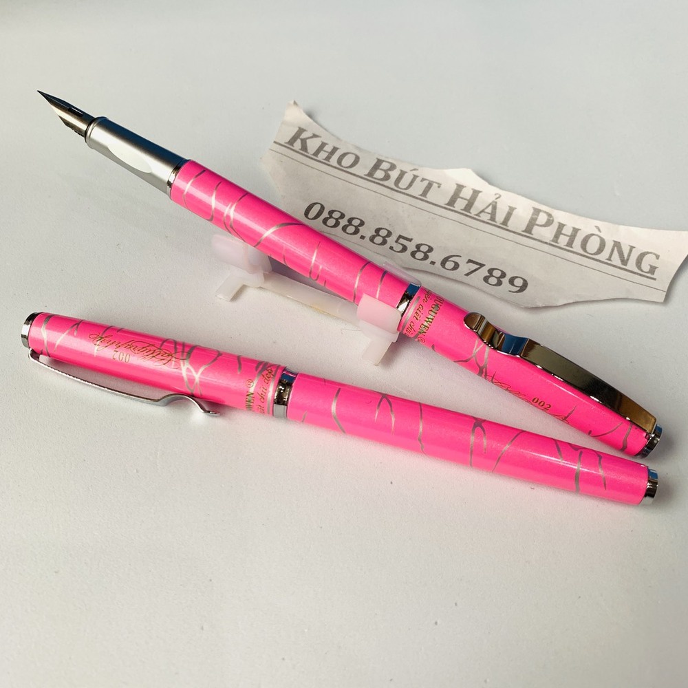 Bút máy 002 ngòi lá tre tách đôi thép không rỉ siêu bền, bút ngòi calligraphy luyện chữ đẹp cực sịn
