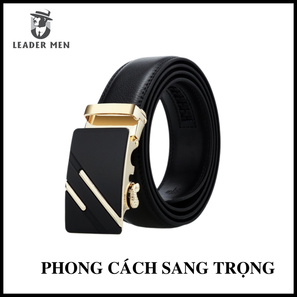 Thắt Lưng Da Nam LMEN-08 Chất Liệu Da Cao Cấp Khóa Tự Động - Dây Nịt Nam Thời Trang Kiểu Dáng Sang Trọng - LeaderMen