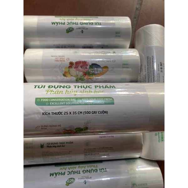 túi đựng thực phẩm tự huỷ sinh học( hàng đẹp)