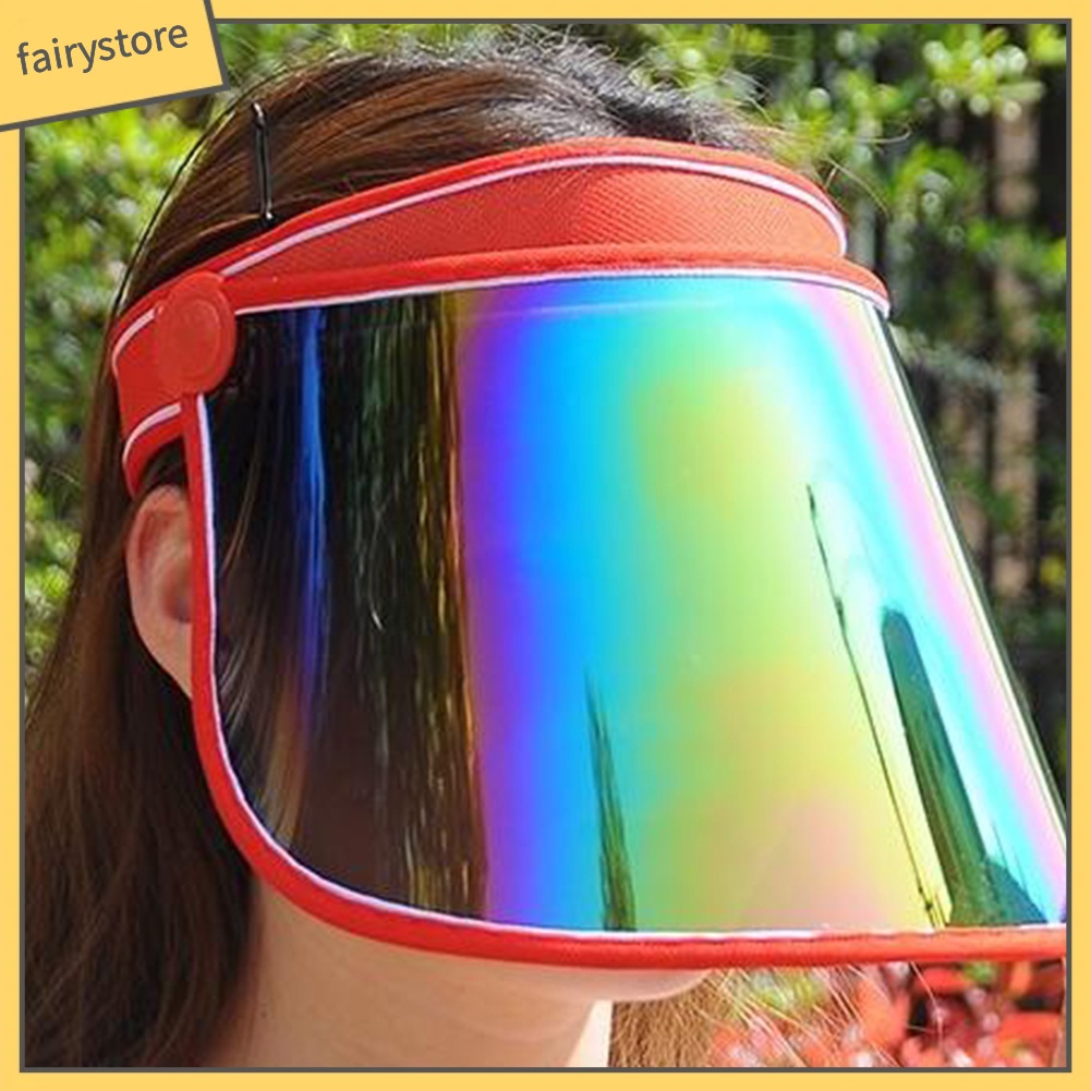 Mũ Che Nắng Unisex Mặt Kính Phản Quang Bảo Vệ Chống Tia UV Khi Chơi Thể Thao Ngoài Trời